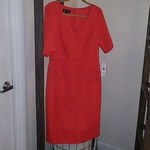 Jones New York coral 3/4 sleeve dress